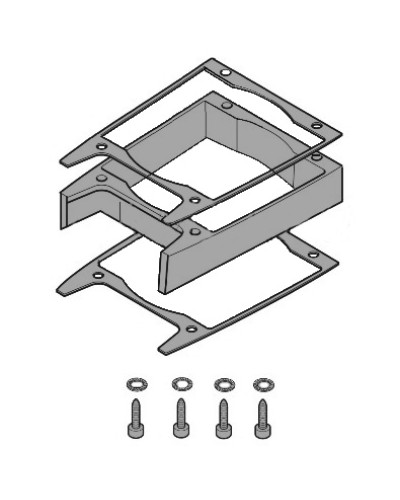 Удлинитель кожуха электродвигателя C-BXK, C-BXEK Came 119RICX043 в Уссурийске Запчасти для шлагбаумов и автоматики Pintop.ru