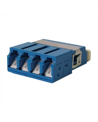 Адаптер оптический LC SM, со шторкой, корпус SC, квадро LANMASTER (LAN-4LCS/SH-AM-SM) в Уссурийске Проходные адаптеры и розетки оптические Pintop.ru