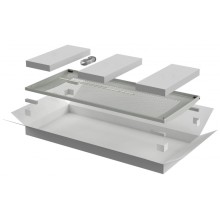 ITK LINEA N Дверь перфорированная 600мм шкафа 33U сер. (LN35-33U6X-DP)