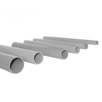 Труба гладкая ПВХ жесткая d32 мм (3 м) (72 м/уп) серая EKF-Plast (trg-32-3n)