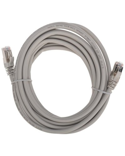 Патч-корд S/FTP, CAT 6A (10G), RJ45-RJ45, 28AWG, LSZH, серый, 5м REXANT 02-0390-5 в Уссурийске Патчкорды (медные) Pintop.ru
