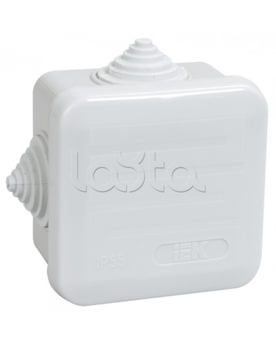 Коробка КМ41236 распаячная для о/п (RAL7035, 4 гермоввода, защелкивающаяся крышка) IEK UKOZ11-070-070-040-K41-44 в Уссурийске Распределительные коробки Pintop.ru