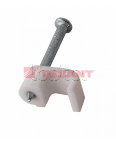 Крепеж кабеля плоский 6мм х 4мм (10шт/уп) REXANT 07-4206 в Уссурийске Держатели, клипсы, скобы Pintop.ru