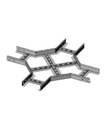 Ответвитель X-образный 400х50 (1,2) для лестничного лотка ПожТехКабель (651-903) в Уссурийске Кабельные лотки Pintop.ru