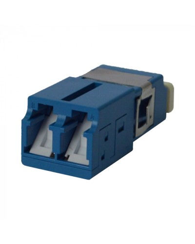 Адаптер оптический LC OM3, со шторкой, корпус SC, дуплексный LANMASTER (LAN-2LCS/SH-AM-OM3) в Уссурийске Коннекторы ВО Pintop.ru