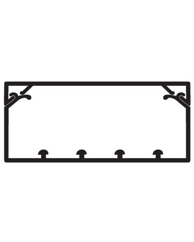 Коробс крышкой с направляющими для установки разделителей TA-GN 120x40DKC 01783 в Уссурийске Кабель-канал Pintop.ru