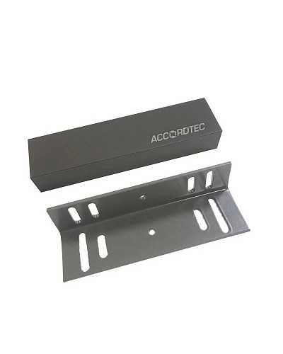 Электромагнитный влагозащищенный замок премиум-класса AccordTec ML-200K Premium Grey с уголком в Уссурийске Электромагнитные замки Pintop.ru