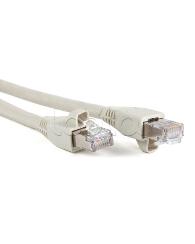 Патч-корд RJ45-RJ45, 4 пары, STP, кат.6a, LSZH (2м) Hyperline PC-LPM-STP-RJ45-RJ45-C6a-2M-LSZH-GY в Уссурийске Патчкорды (медные) Pintop.ru