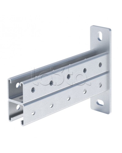 STRUT-консоль двойная 41х41 мм, основание 250 мм HDZ EKF (stkd414125-HDZ) в Уссурийске Аксессуары для лотков Pintop.ru