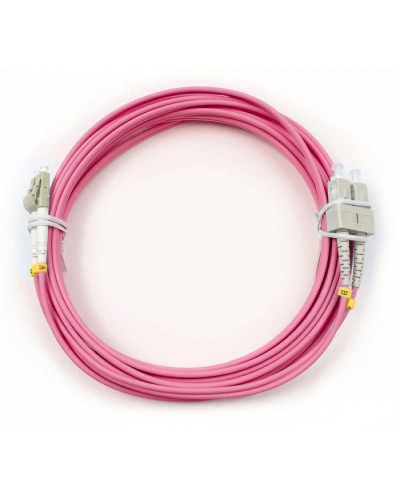 Шнур оптический duplex LC-SC 50/125 mm OM4 5м LSZH Cabeus FOP-50-OM4-LC-SC-5m в Уссурийске Патч-корды оптические Pintop.ru