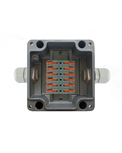 Металлическая коробка соединительная МКС 2ВК Wago «МОРОЗ»с датчиком вскрытия корпуса (тампером), IP66/IP68 Магнито-Контакт в Уссурийске Распределительные коробки Pintop.ru