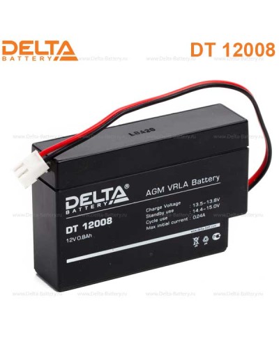 Аккумулятор свинцово-кислотный Delta DT 12008 Т13 в Уссурийске Электротехническое оборудование Pintop.ru