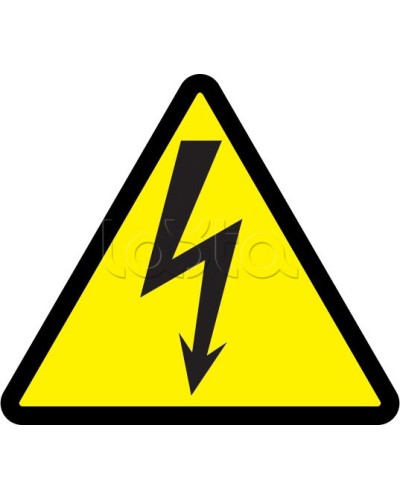 Самоклеящаяся этикетка: 85x85x85, символ Молния IEK (YPC30-MOLNI-3-096) в Уссурийске Дополнительное оборудование для ОПС Pintop.ru