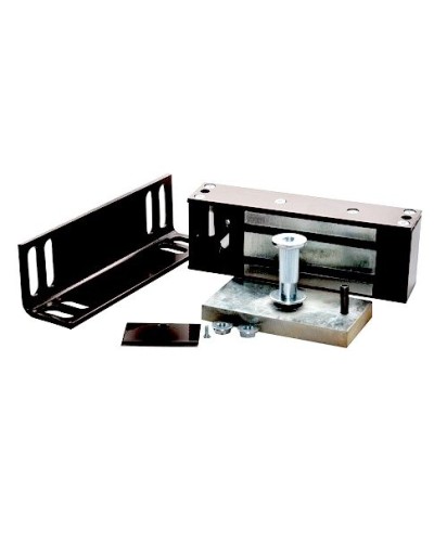 Замок электромагнитный Олевс М2-400 с уголком черный в Уссурийске Электромагнитные замки Pintop.ru