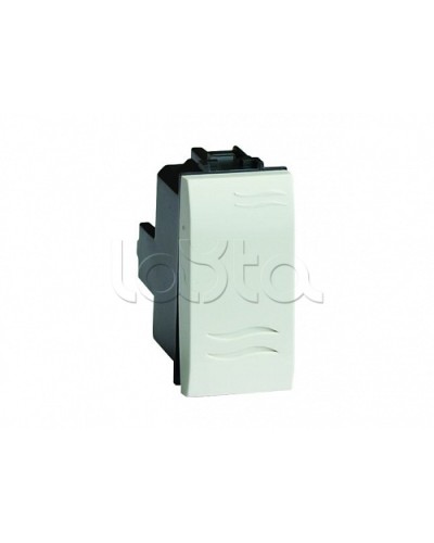 Выключатель типа кнопка, белый, 1мод. DKC 76021B в Уссурийске Аксессуары для стоек и шкафов Pintop.ru