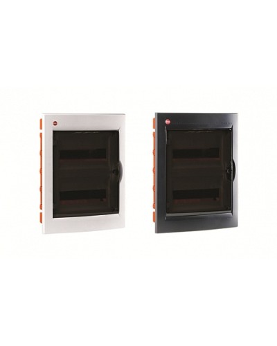 Щиток встраиваемый 24 мод.,IP 41 , черный DKC 82524 в Уссурийске Аксессуары для стоек и шкафов Pintop.ru