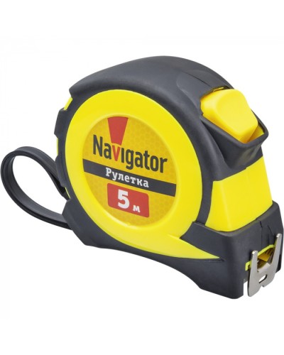 Рулетка Navigator 80 260 NMT-Ru02-A-5-19 (автостоп, 5 м*19 мм) в Уссурийске Аксессуары для кабель-канала Pintop.ru