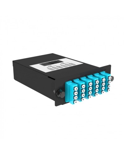 Кассета кроссовая черный Cabeus (FO-9-2x12MPO(m)/А-24xLC/U-A-BK) в Уссурийске Кросс оптический Pintop.ru