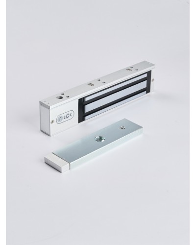 R-Lock RL-EM280-LSS - Электромагнитный замкок, 280кг, DC12/24B, цвет серебристый сатинированный алюминий RAL 7047, два датчика втроены в корпус замка: датчик Холла и магнито-контактный датчик в Уссурийске Электромагнитные замки Pintop.ru