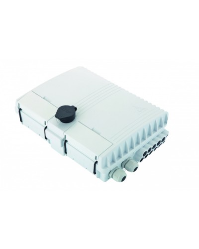 Бокс оптический настенный FTTx, IP65, 16 адаптеров, белый Eurolan (48P-00-16-65WT) в Уссурийске Проходные адаптеры и розетки оптические Pintop.ru