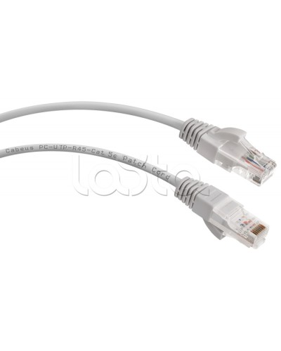 Шнур коммутационный 2xRJ-45/8P8C U/UTP кат.5е (0,3 м) Cabeus PC-UTP-RJ45-Cat.5e-0.3m в Уссурийске Патчкорды (медные) Pintop.ru