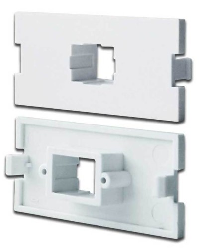 Вставка модульная под SC симплексный адаптер в розетку LAN-MB, белая LANMASTER LAN-MBP-1SC-WH в Уссурийске Коннекторы Pintop.ru