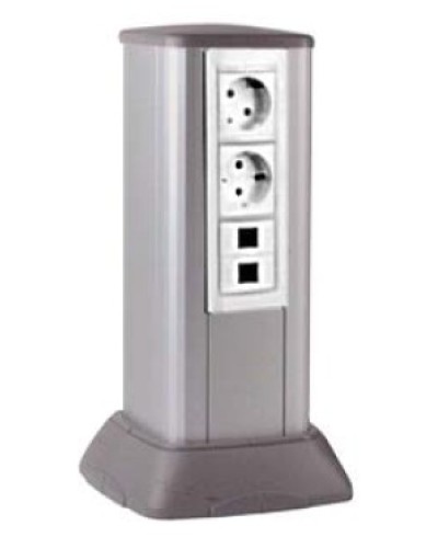 Миниколонна алюминиевая, 0.25м, цвет серый DKC (19524) в Уссурийске Аксессуары для кабель-канала Pintop.ru