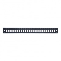 Панель лицевая для выдвижной оптич. полки, 24 SC Simplex/24 LC Duplex, черный Datarex DR-546045