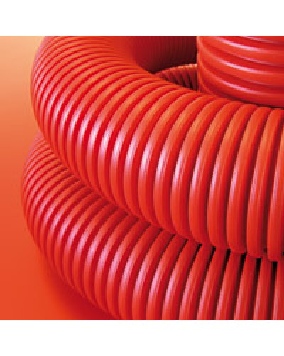 Труба гофрированная двустенная ПНД 160 мм для кабельной канализации с протяжкой DKC 121916 (50 м) в Уссурийске Труба гофрированная Pintop.ru