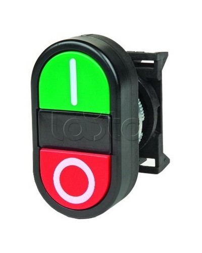 Кнопка двойная плоская, черная DKC ABFTM в Уссурийске Кнопки выхода Pintop.ru