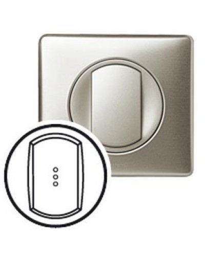 Лицевая панель для выключателя с индикацией титан Celiane Legrand 068303 в Уссурийске Аксессуары для кабель-канала Pintop.ru