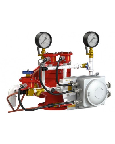 Узел управления дренчерный с комбинированным приводом Спецавтоматика УУ-Д150/1,6(Э24, Г0,07)-ВФ.О4 в Уссурийске Устройства пуска водяного пожаротушения Pintop.ru