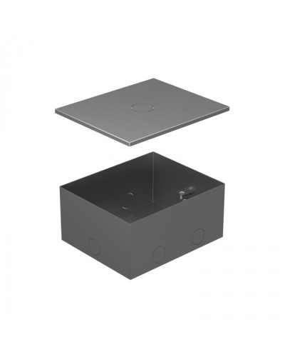 BOX/4 Металлическая коробка с крышкой для заливки в пол 159,6х133,6х75мм для люков 70040 Экопласт (70141) в Уссурийске Системы лючков и колонн Pintop.ru