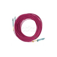 Патч-корд MM 50/125(OM4), LC-LC, duplex, 10G/40G, LSZH, 25 м Hyperline FC-D2-504-LC/PR-LC/PR-H-25M-LSZH-MG