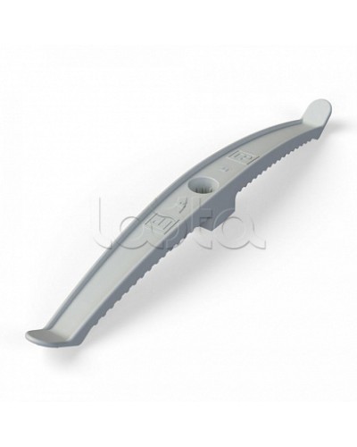 Держатель кабеля двусторонний для прямого монтажа серый (20шт/120шт уп/кор) Промрукав (PR13.0382) в Уссурийске Монтажные материалы Pintop.ru