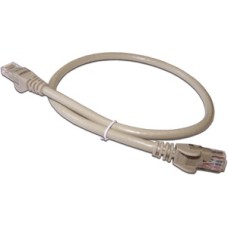 Патч-корд RJ45 - RJ45, 4 пары, UTP, категория 6, 1 м, серый LANMASTER LAN6-45-45-1.0-GY