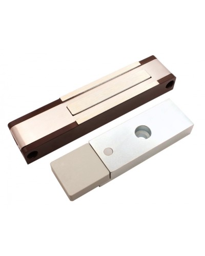 Электромагнитный замок с датчиком состояния двери ALeko ALM-150P (12В коричневый) в Уссурийске Электромагнитные замки Pintop.ru