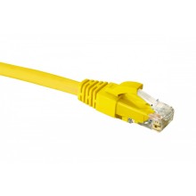 Патч-корд категории 6 UTP 4 пары RJ45-RJ45, желтый, 1м, LSZH (21D-U6-01YL) EuroLAN