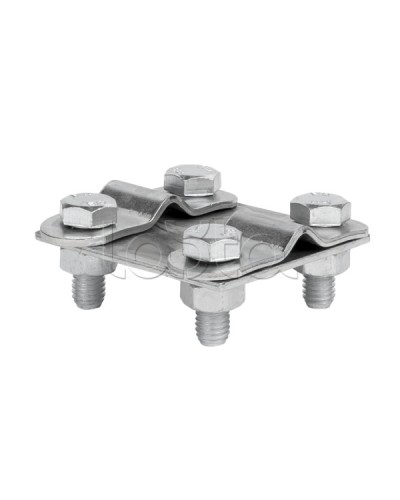 Зажим контрольный прут-прут (пластина 57х57мм) HZ EKF PROxima (lp-55611) в Уссурийске Аксессуары для кабель-канала Pintop.ru