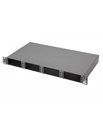 Панель 47M-20-00-01BL Eurolan Оптическая MTP выдвижная 19” 1U, на 4 кассеты, серия 1 в Уссурийске Кроссы оптические Pintop.ru