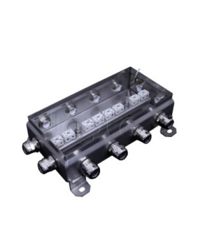 Коробка монтажная огнестойкая Гефест КМ-О (16к*6,0)-IP66 1224нерж, 12 вводов 123х240х60 в Уссурийске Распределительные коробки Pintop.ru