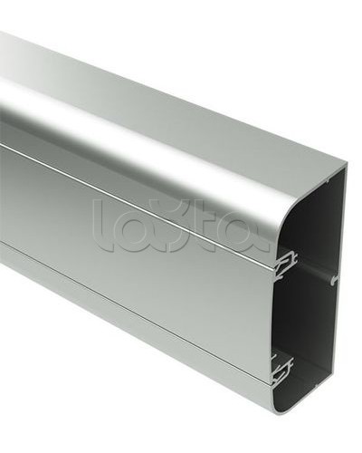 Кабель-канал алюминиевый 90х50 мм (с 1 крышкой), цвет серебристый металлик DKC (09599) в Уссурийске Кабель-канал Pintop.ru