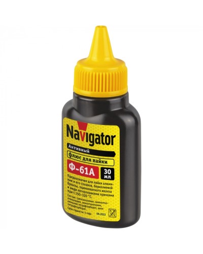 Флюс Navigator 93 748 NEM-Fl03-F30 (Ф-61А, 30мл) в Уссурийске Аксессуары для кабель-канала Pintop.ru