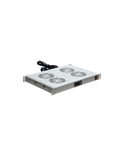 Модуль вентиляторный с термостатом 19 1U с 4-мя вентиляторами REXANT 04-2605 в Уссурийске Вентиляторные модули Pintop.ru