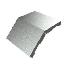 Крышка угла вертикального внешнего 45° 500х15 (0,7) для лестничного лотка ПожТехКабель (651-204)