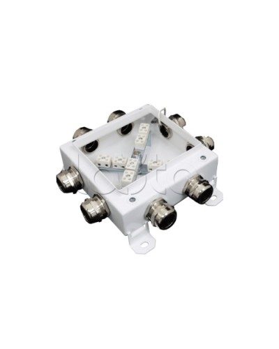 Коробка монтажная огнестойкая Гефест КМ-О (12к*10,0)-IP66 1212, 8 вводов 123х123х60 в Уссурийске Распределительные коробки Pintop.ru