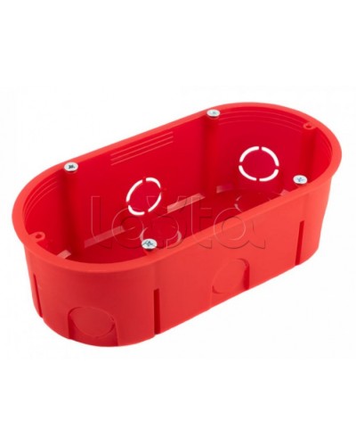 Коробка установочная двухместная безгалогенная (HF) 140х68х46 (94шт/кор) Промрукав (80-0540С) в Уссурийске Распределительные коробки Pintop.ru