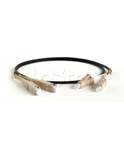 Патч-корд волоконно-оптический Hyperline FC-D2-50-LC/PR-SC/PR-H-5M-LSZH-OR в Уссурийске Патч-корды оптические Pintop.ru