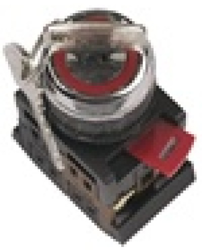 Переключатель AKS-22 с ключом на 2 фиксир.положения I-O 1з+1р черный IEK BSW10-AKS-2-K02 в Уссурийске Аксессуары для стоек и шкафов Pintop.ru