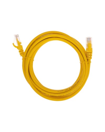 Патч-корд U/UTP, CAT 6, RJ45-RJ45, 26AWG, LSZH, желтый, 3м REXANT 02-0295-3 в Уссурийске Патчкорды (медные) Pintop.ru